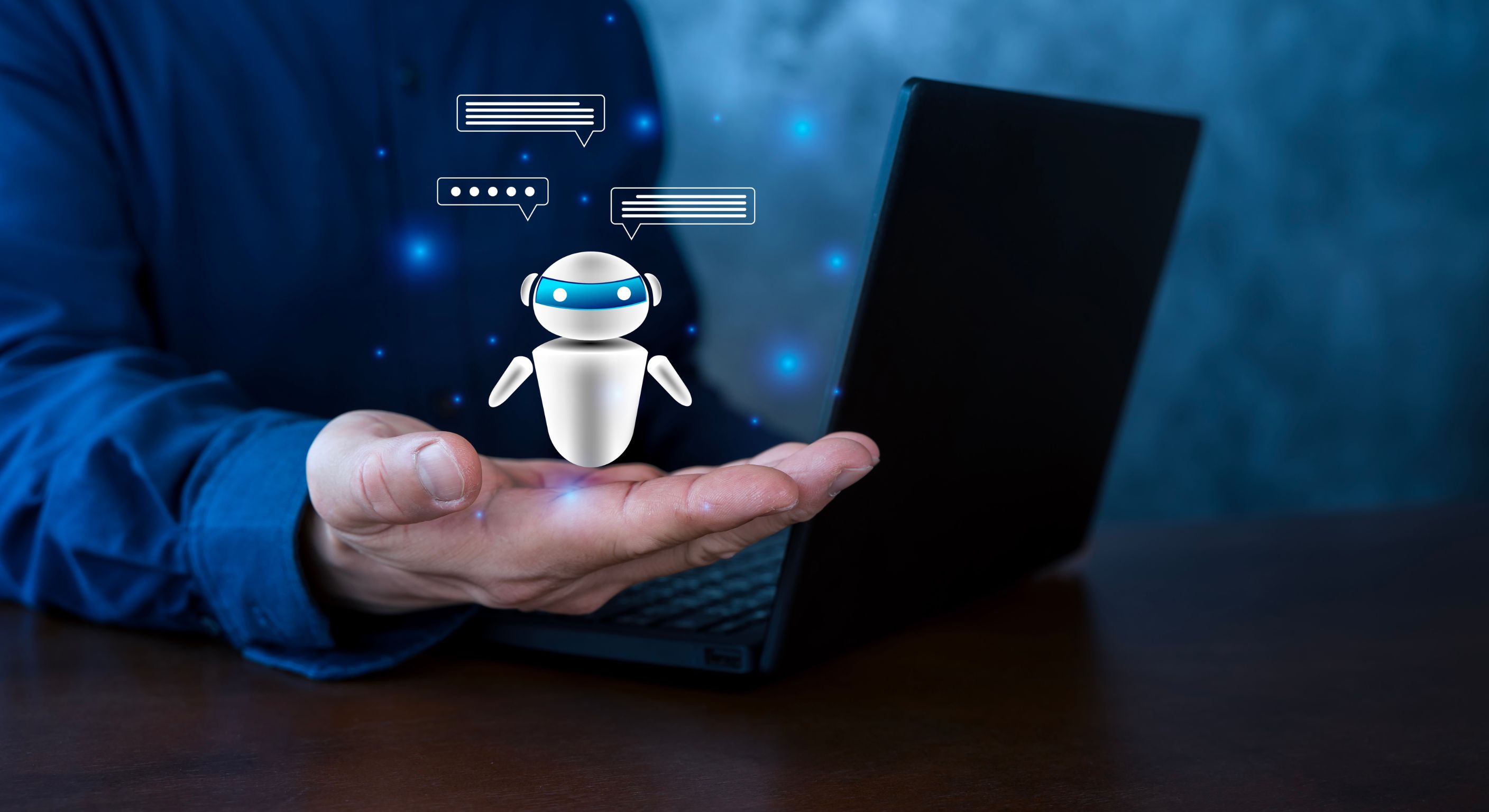 Conversational AI assistant providing 24/7 customer service for businesses